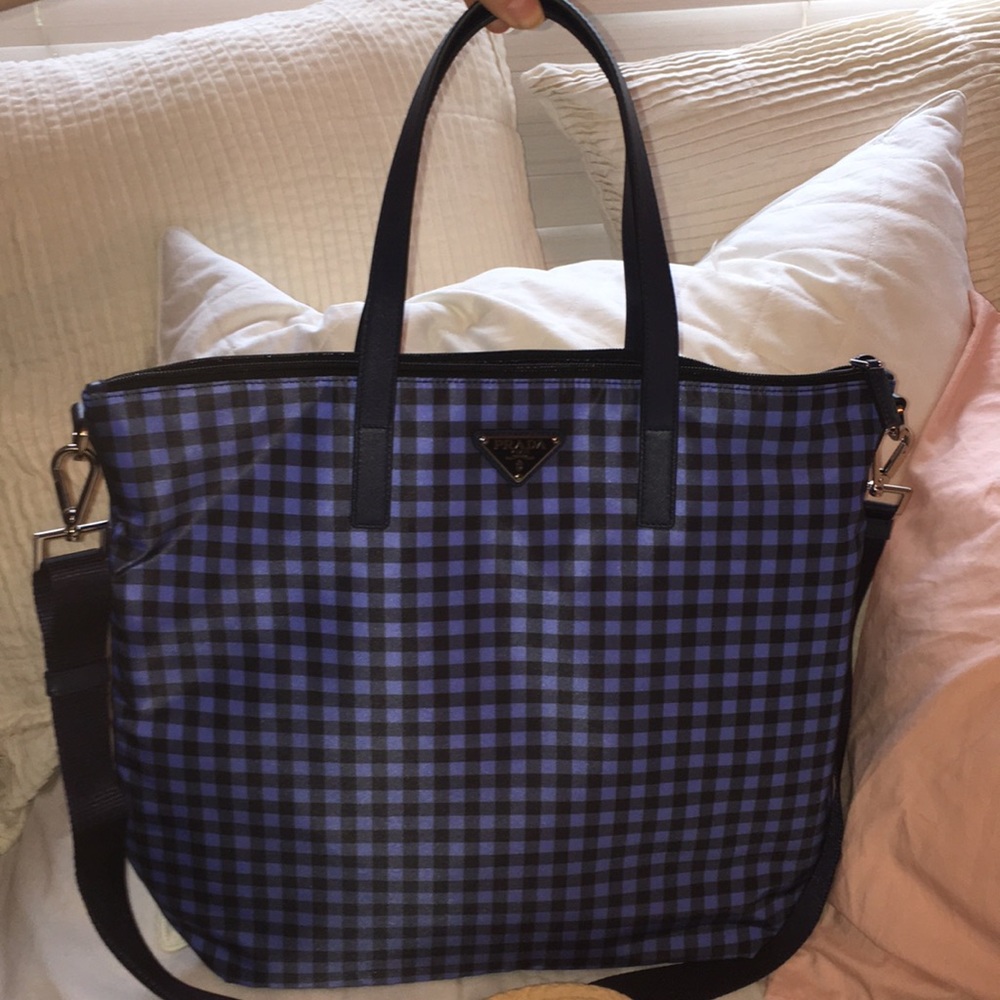 NWT Prada Gingham Tote bag